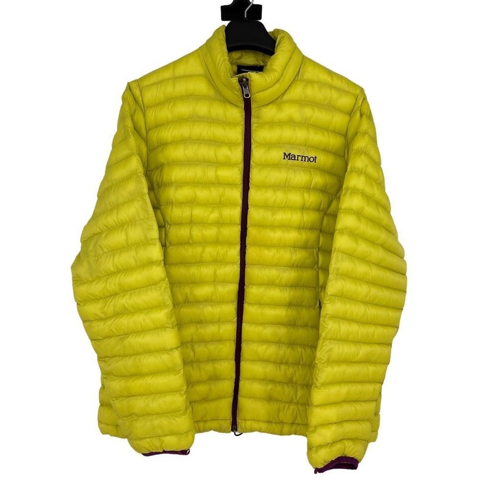 Marmot Primaloft Quilted Jacket Women XL Lime Green Iridescent Permaloft